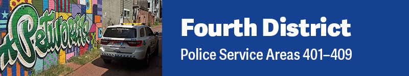 Fourth District Banner Fourth Police District {Banner with Photo of Community}